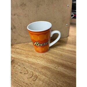 Cup Mug Coffee Tea Galerie Reese's Peanut Butter Cups 12 oz. Ceramic Orange